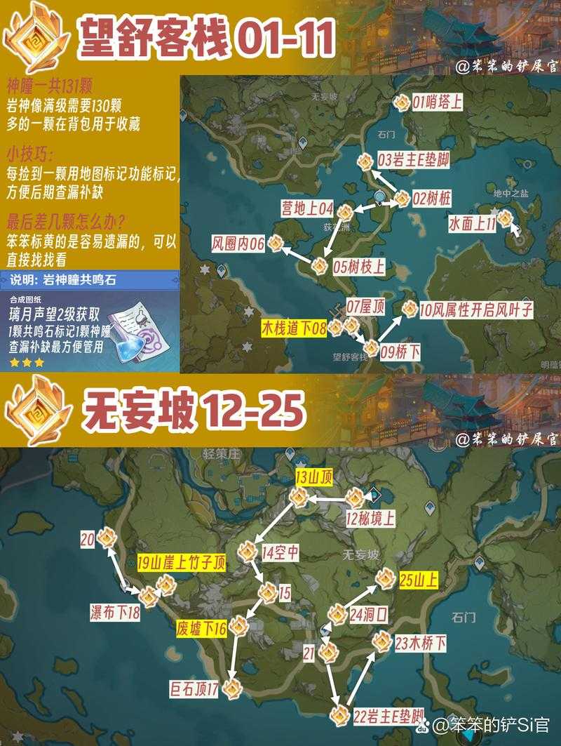 璃月港岩神瞳位置全公开！萌新轻松解锁的隐藏宝藏